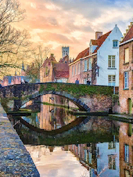 Word City Bruges Canal