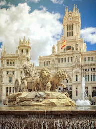 Word City Madrid Fountain