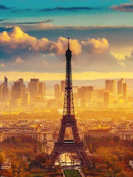 Word City Paris Eiffel
