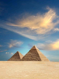 Word City Giza Pyramids